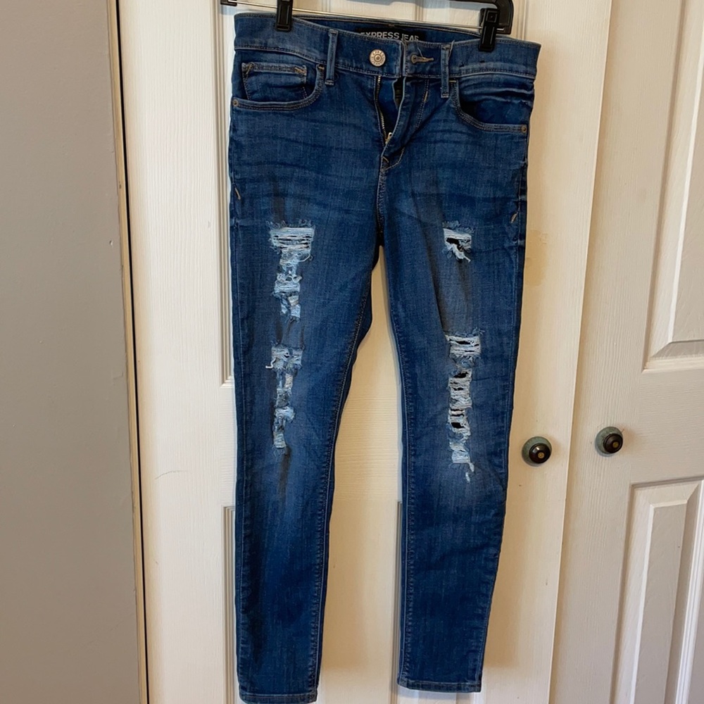 Express Distressed Legging Jeans